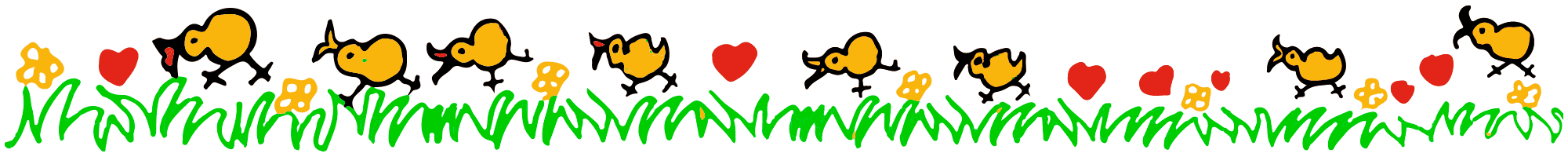 Chicks Illustration Footer